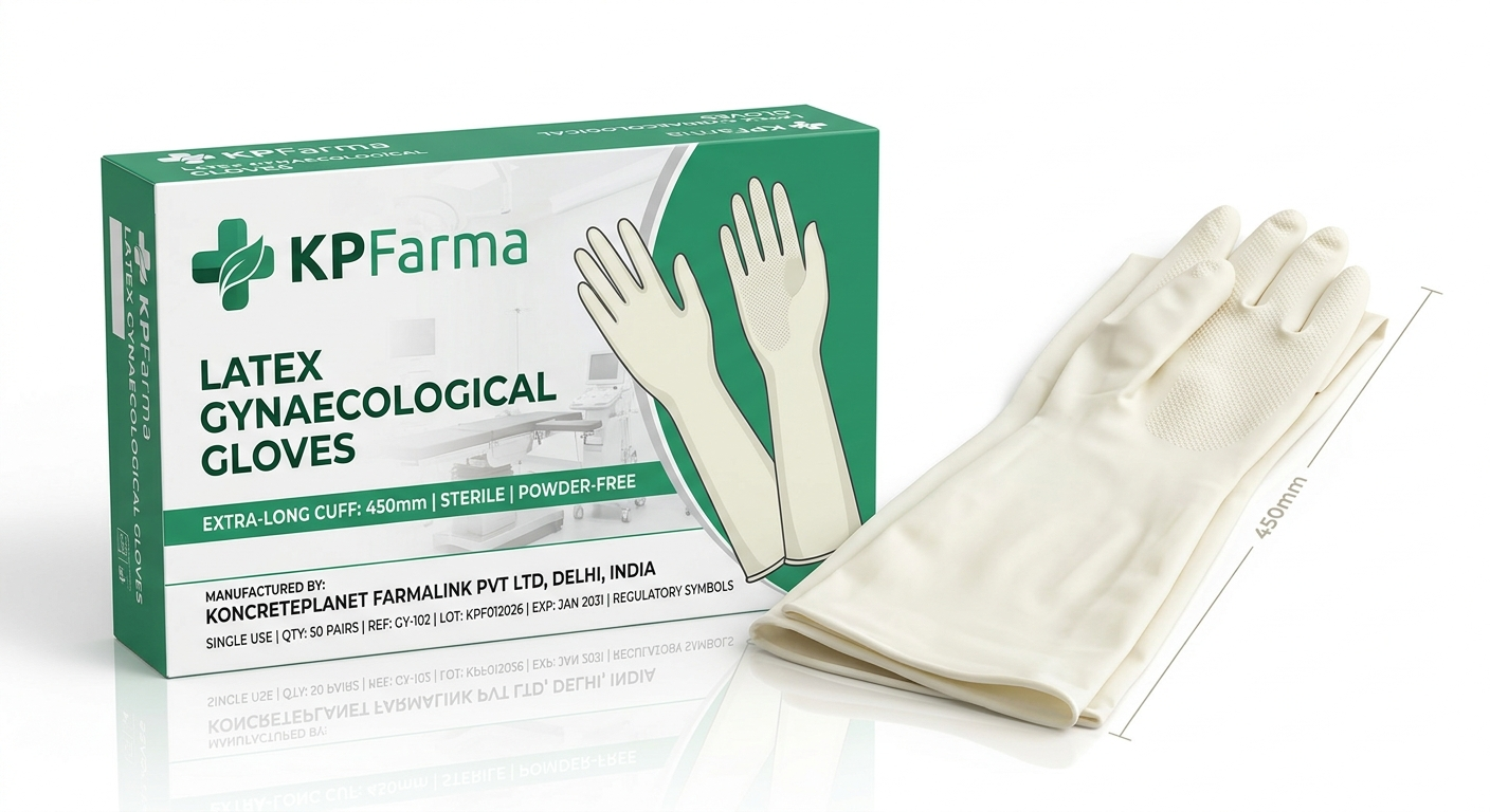 Latex Gynaecological Gloves